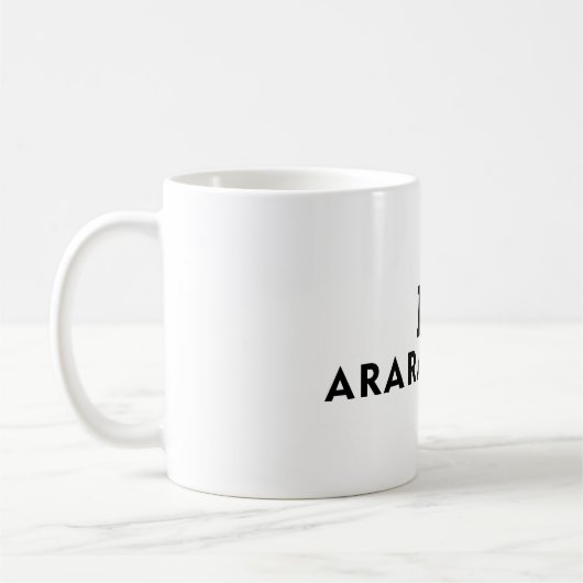 Araraquara Brazil love city heart like travel Kaffeetasse (Links)
