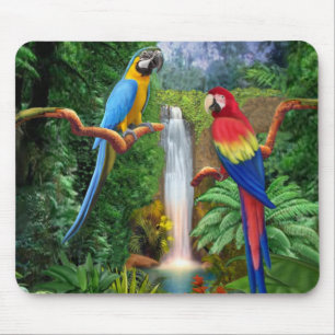 Araras Tropische Papageien Mousepad