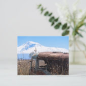 Ararat Berg und rostige Buspostkarte Postkarte (Stehend Vorderseite)