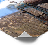 Ararat-Gebirge und rostiges Busposter Poster (Ecke)