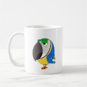 Ararauna Macaw Parrot Tasse (Links)