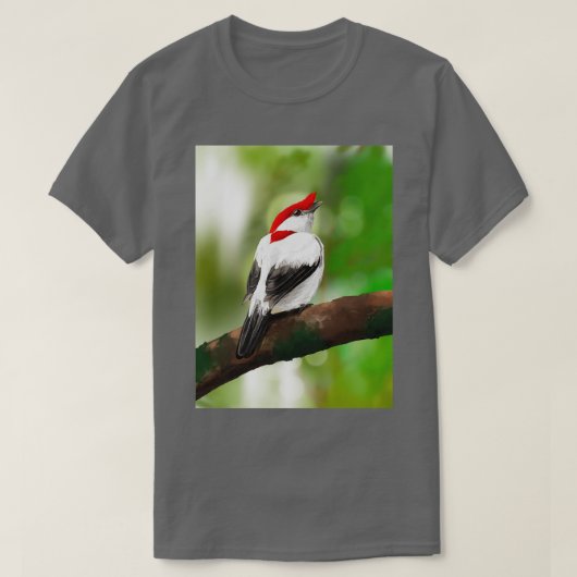 Araripe Manakin T-Shirt (Design vorne)