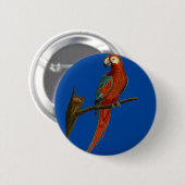 Ararotpapagei Button (Vorne & Hinten)