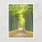 Arashiyama Bamboo Grove Japan Travel Postkarte (Vorderseite)