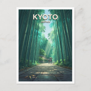 Arashiyama Bambushain Kyoto Japan Postkarte