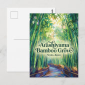 Arashiyama-Bambuswald Japan Postkarte (Vorne/Hinten)