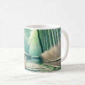 Arashiyama Japan Kyōto Bambuswald Kaffeetasse (VorderseiteRechts)