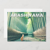 Arashiyama Japan Kyōto Bambuswald Postkarte (Vorne/Hinten)