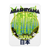 Arashiyama Japan Reiselogo Magnet (Vertikal)