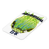 Arashiyama Japan Reiselogo Magnet (Linke Seite)