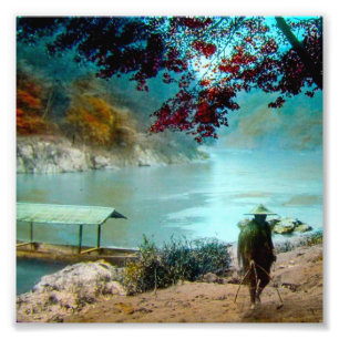 ARASHIYAMA TAKAGI magische Laternen-Glasdia Fotodruck