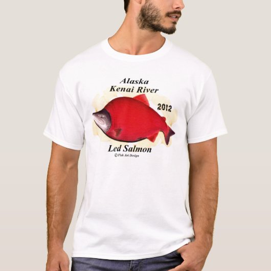 ARASKA Kenai River Red Salmon 【HOKKAIDO JAPAN T-Shirt (Vorderseite)