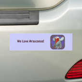Araucana Head Gerahmt Autoaufkleber (Auf Auto)