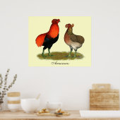 Araucana Rotes Paar Poster (Küche)
