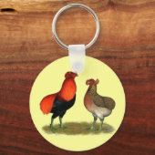 Araucana Rotes Paar Schlüsselanhänger (Vorderseite)