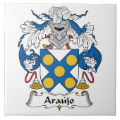 Araujo Familienwappen Fliese (Vorderseite)