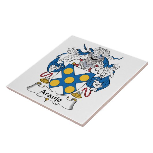 Araujo Familienwappen Fliese (Seite)