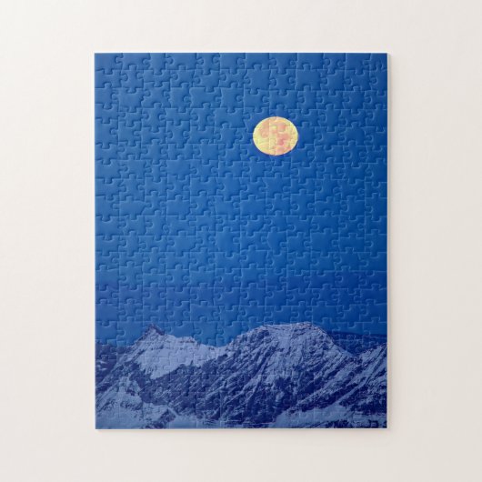 Aravis Mountains | Mont-Blanc-Bereich Puzzle (Vertikal)