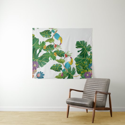 Arazzo con tucani wandteppich (Beispiel (Horizontal))