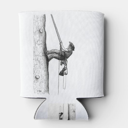 Arb Art Arborist Tree Chirurg Chainsaw Geschenkkar Dosenkühler (Rückseite)