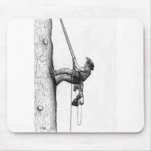 Arb Art Arborist Tree Chirurg Chainsaw Geschenkkar Mousepad