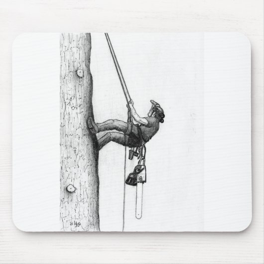 Arb Art Arborist Tree Chirurg Chainsaw Geschenkkar Mousepad (Vorne)