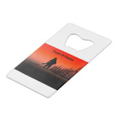 Arb Art Arborist Tree Chirurg Chainsaw Landschaft Geldbeutel Flaschenöffner (Rückseite Schrägansicht)