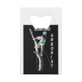 Arb Art Arborist Tree Chirurg Chainsaw Landschaft Geldbeutel Flaschenöffner (Rückseite)