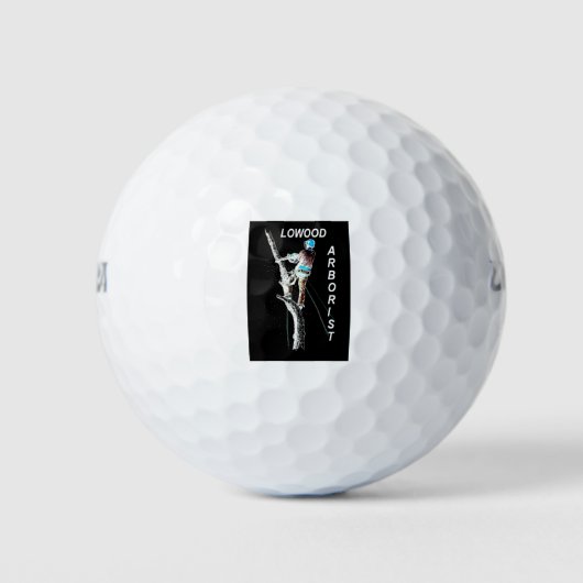 Arb Art Arborist Tree Chirurg Chainsaw Landschaft Golfball (Vorderseite)