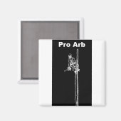 Arb Art Arborist Tree Chirurg Chainsaw Landschaft Magnet (Vorderseite/Rückseite)