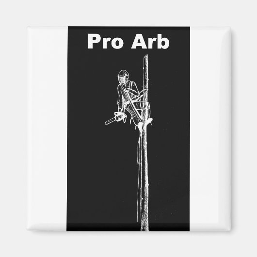 Arb Art Arborist Tree Chirurg Chainsaw Landschaft Magnet (Vorne)