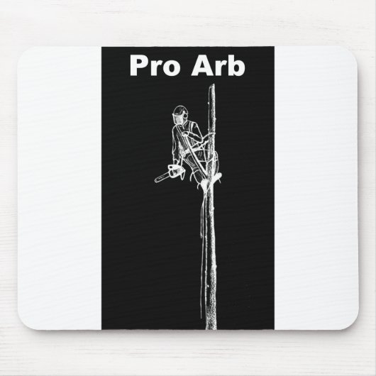 Arb Art Arborist Tree Chirurg Chainsaw Landschaft Mousepad (Vorne)