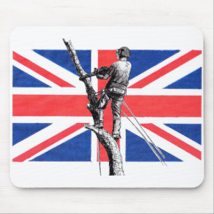 Arb Art Arborist Tree Surgeon Chainsaw Mousepad