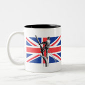 Arb Art Arborist Tree Surgeon Chainsaw Zweifarbige Tasse (Links)