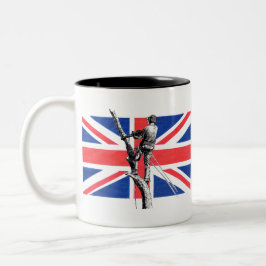 Arb Art Arborist Tree Surgeon Chainsaw Zweifarbige Tasse