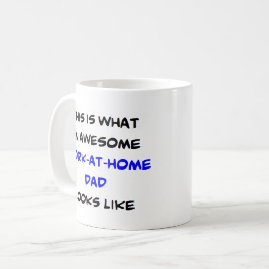Arbeit am Zuhause Papa, phantastisch Kaffeetasse (Vorderseite Links)