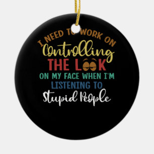 Arbeit an der Kontrolle des Blickes auf meinem Ges Keramik Ornament