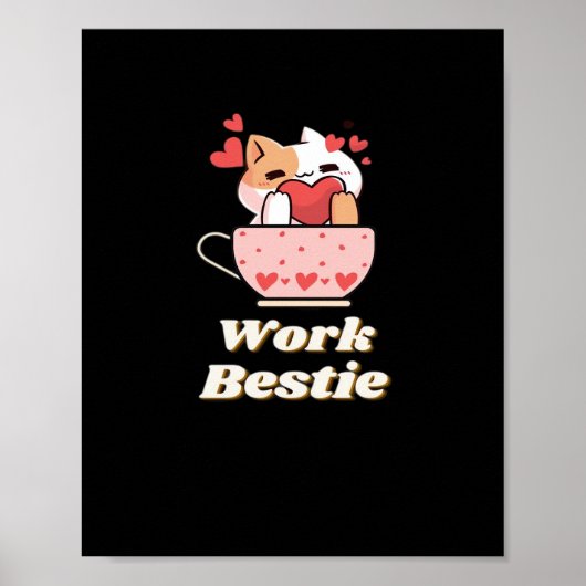 Arbeit Bestie emotionale Hilfe Mitarbeiter, Arbeit Poster (Vorne)