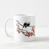 Arbeit Bestie Geschenk für Mitarbeiter Zwei Vögel  Kaffeetasse (Links)
