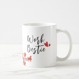 Arbeit Bestie Geschenk für Mitarbeiter Zwei Vögel  Kaffeetasse