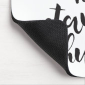 Arbeit bleibe stark - typografisches minimales mousepad (Ecke)