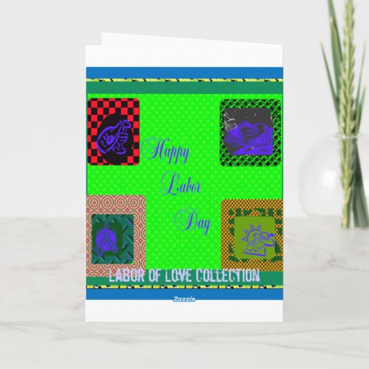 Arbeit der Liebe auf Karte (Rückseite)