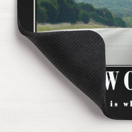 Arbeit - deshalb mousepad (Ecke)