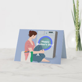 ARBEIT, DIE DIE MUTTER-TAGESKARTE NIE ERLEDIGT HAT DANKESKARTE