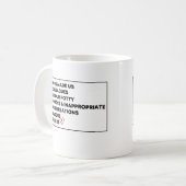 Arbeit, die uns Kollegen, aber unsere kleinen Mäul Kaffeetasse (Vorderseite Links)