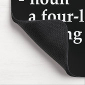 Arbeit: ein Vierbuchstabe Wortende in "k " Mousepad (Ecke)