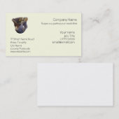 Arbeit eines Töpfers - metallischer Glasurtopf Visitenkarte (Vorne/Hinten)