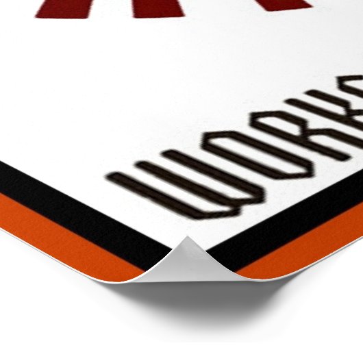 Arbeit fördert Vertrauen WPA-Poster Poster (Ecke)