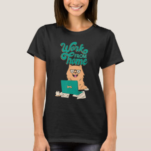 Arbeit Freiberufliche Hundekaffeemaus niedliche Lä T-Shirt