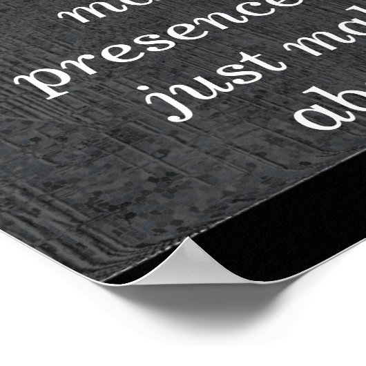 Arbeit für eine Sache — Kunstdruck Poster (Ecke)